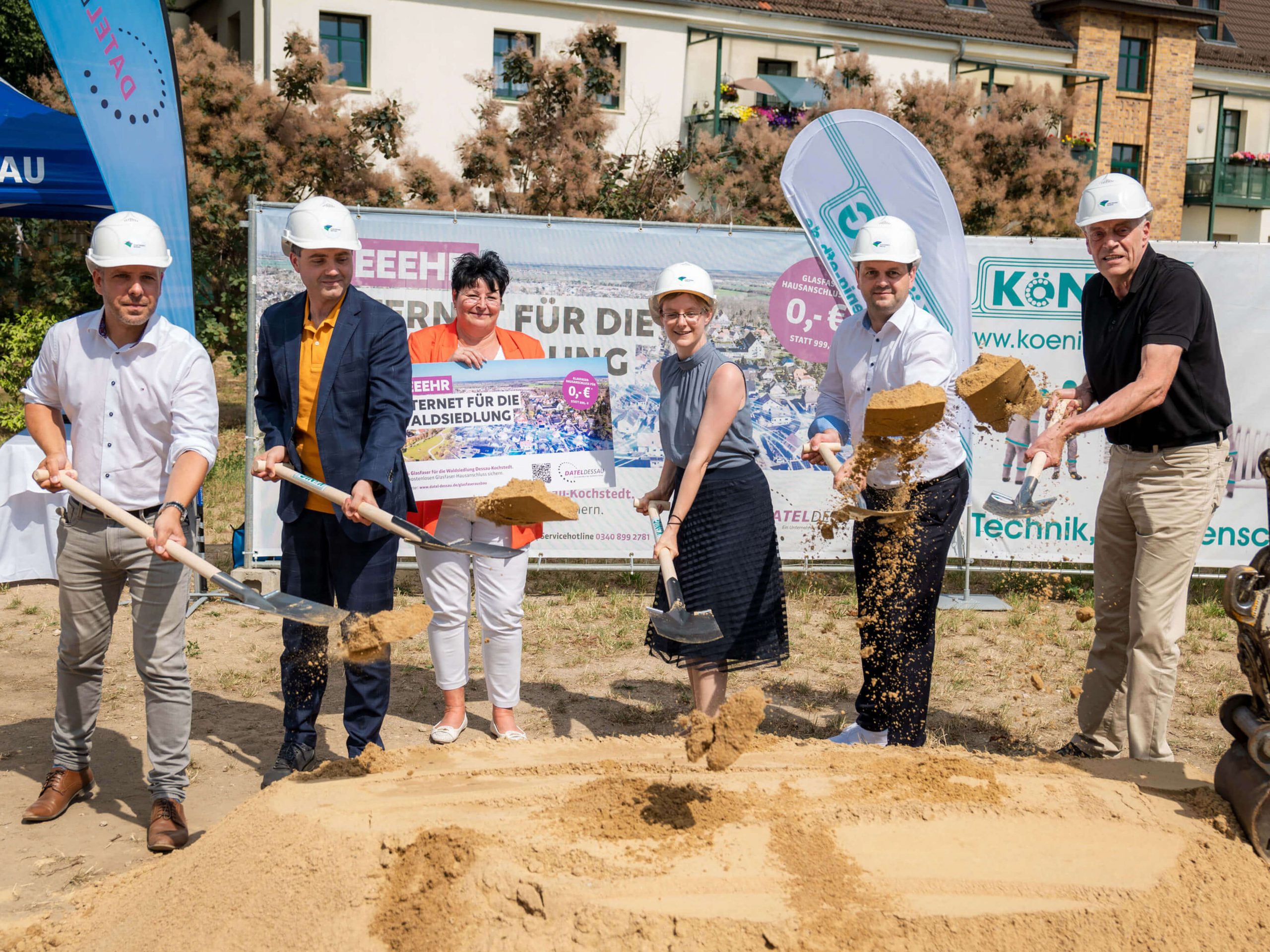 Spatenstich in der Waldsiedlung