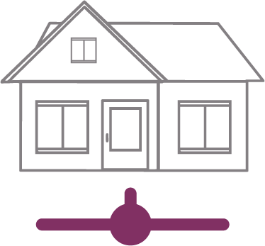 Grafik eines Hauses