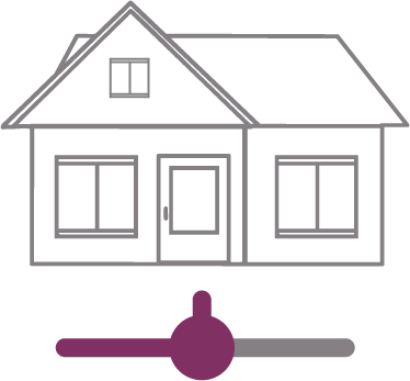 Grafik eines Hauses