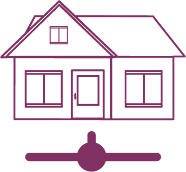 Grafik eines Hauses
